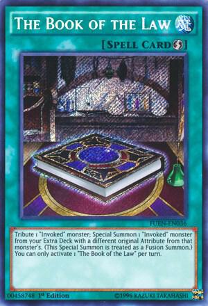 The Book of the Law FUEN-EN036 card from Fusion Enforcers