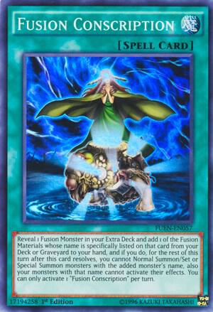 Fusion Conscription FUEN-EN057 card from Fusion Enforcers