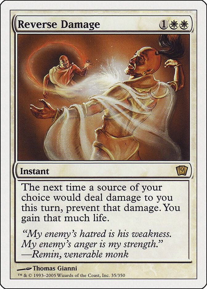 Reverse Damage 35 card from 9th Edition