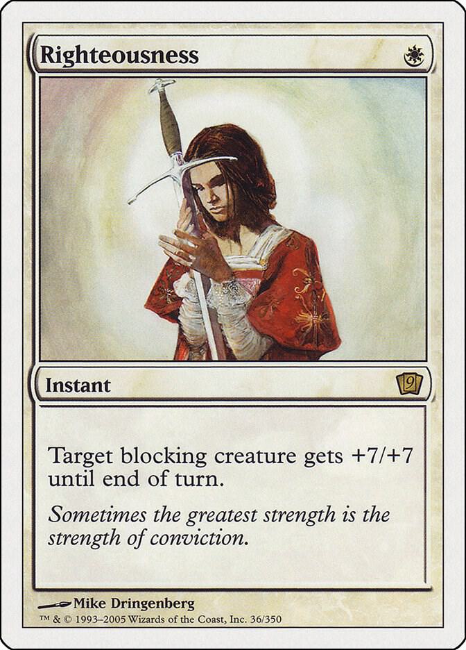 Righteousness 36 card from 9th Edition