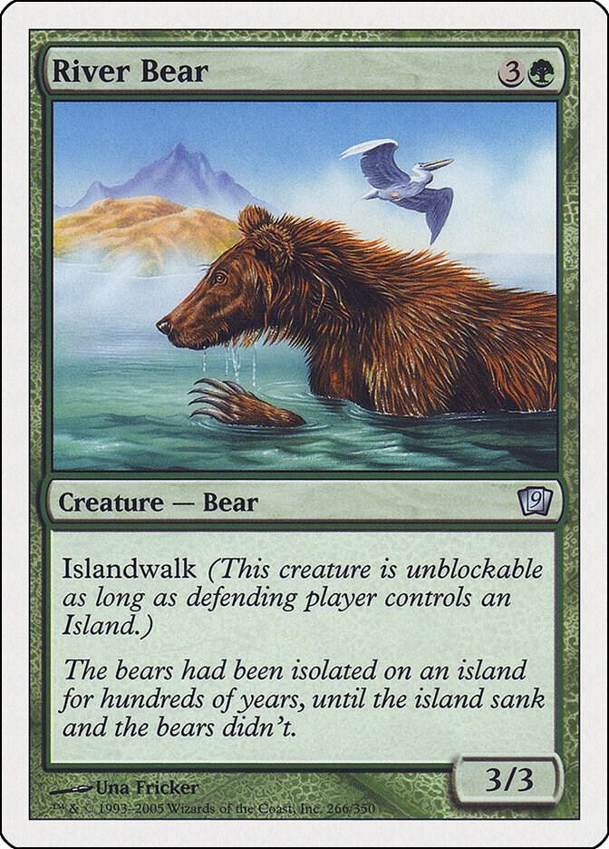 River Bear 266 card from 9th Edition