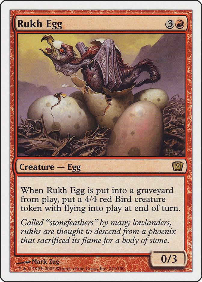 Rukh Egg 214 card from 9th Edition