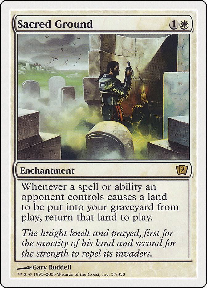 Sacred Ground 37 card from 9th Edition