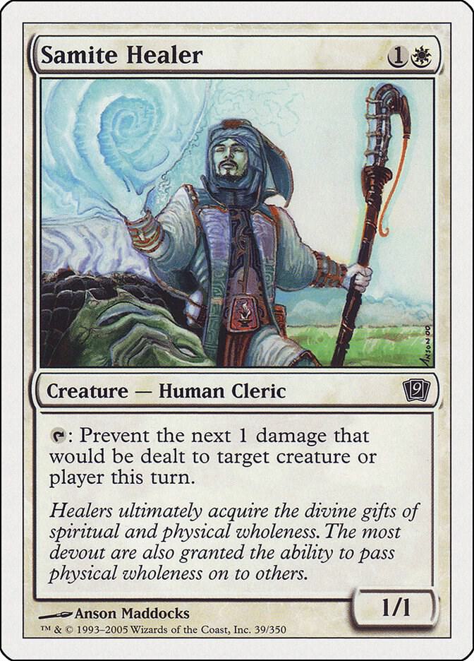 Samite Healer 39 card from 9th Edition