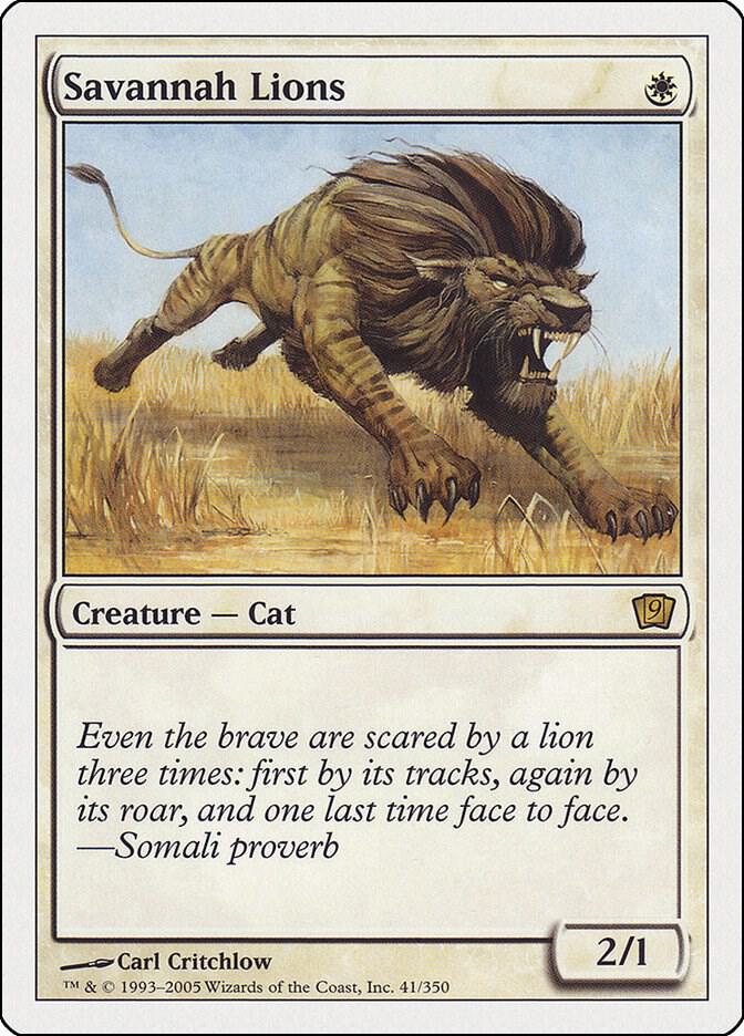 Savannah Lions 41 card from 9th Edition