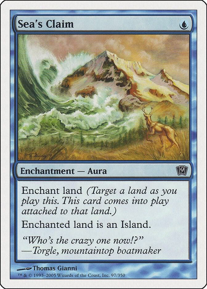 Sea's Claim card from 9th Edition