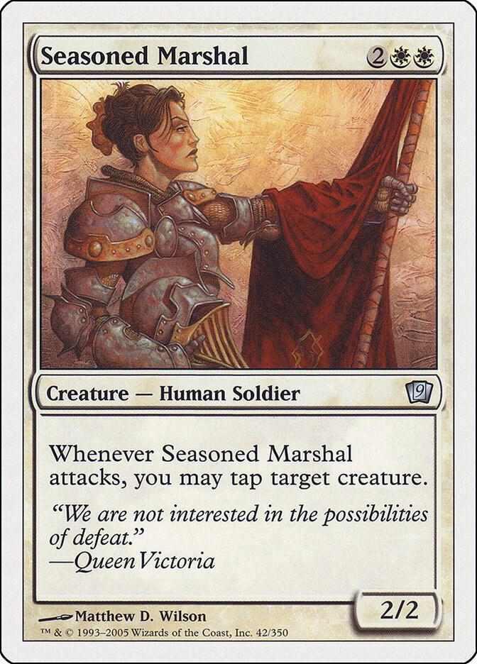 Seasoned Marshal card from 9th Edition