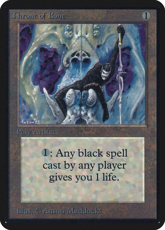 Throne of Bone card from Alpha Edition