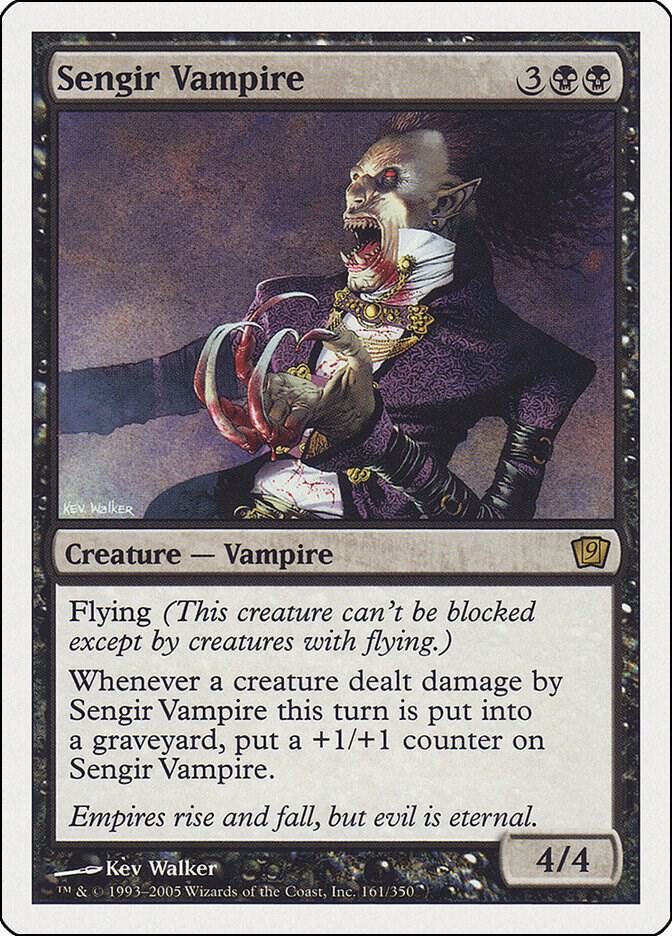 Sengir Vampire card from 9th Edition