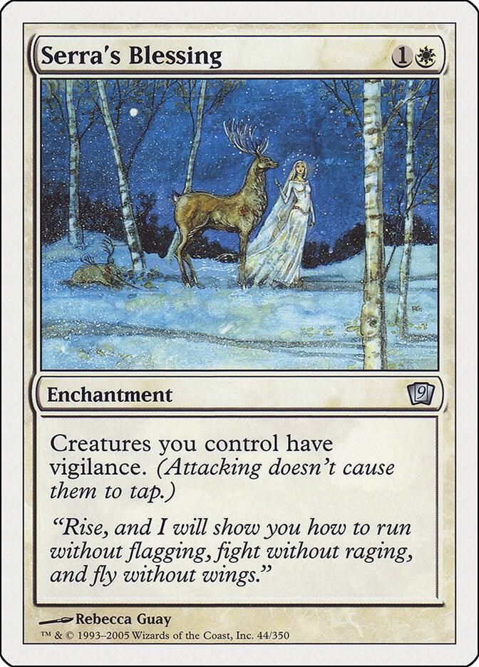 Serra's Blessing card from 9th Edition