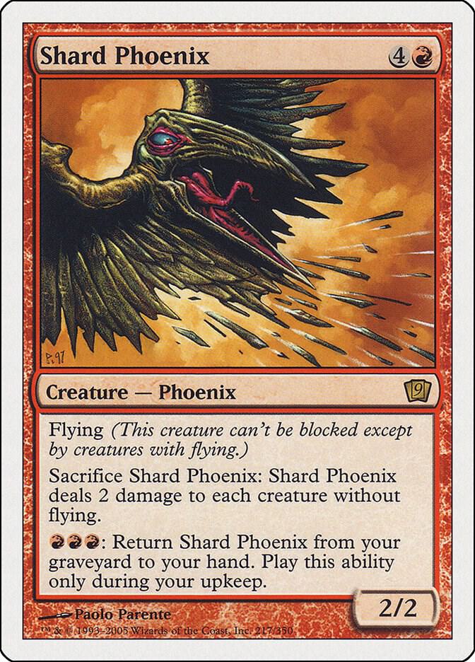 Shard Phoenix card from 9th Edition