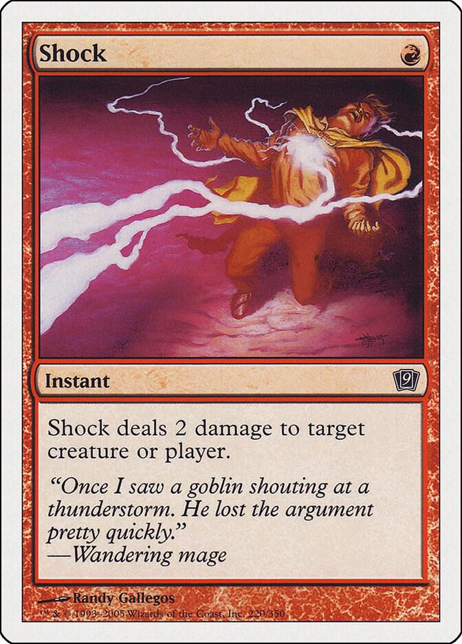 Shock card from 9th Edition