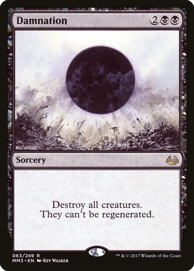 Damnation 63 card from Modern Masters 2017