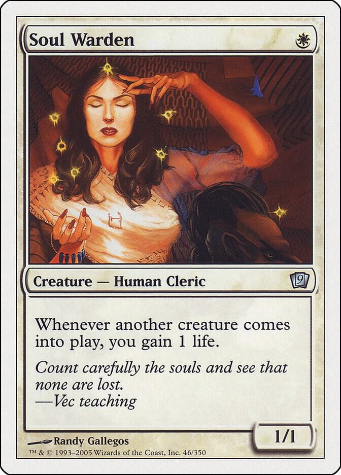 Soul Warden card from 9th Edition