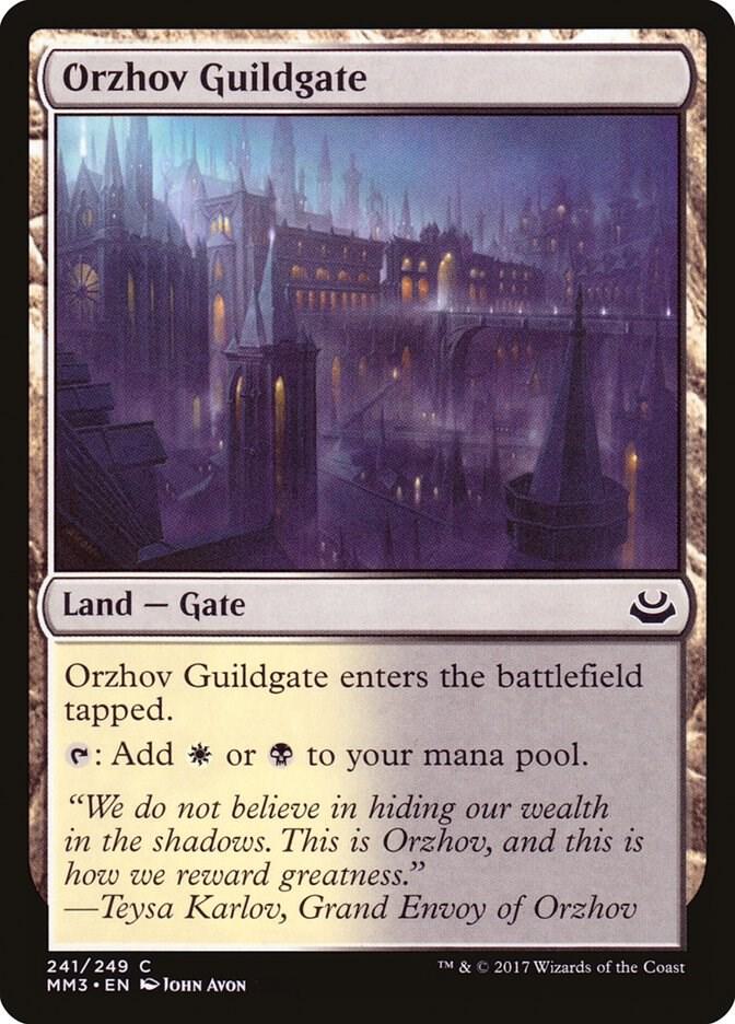 Orzhov Guildgate 241 card from Modern Masters 2017