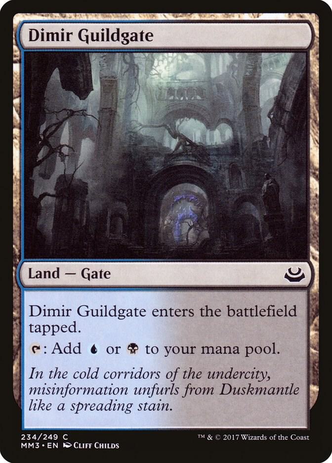 Dimir Guildgate 234 card from Modern Masters 2017