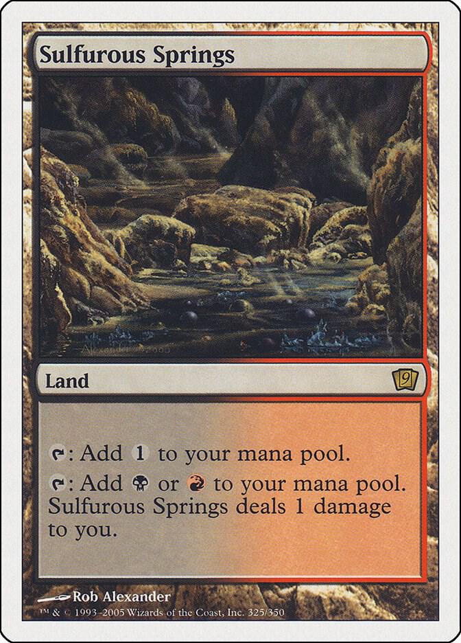 Sulfurous Springs 325 card from 9th Edition