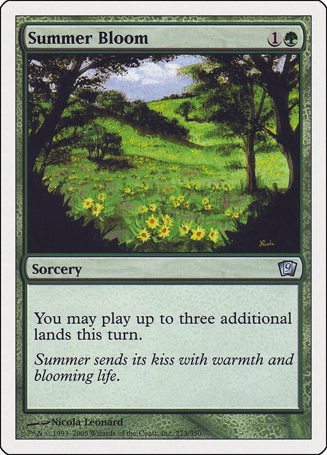 Summer Bloom 273 card from 9th Edition