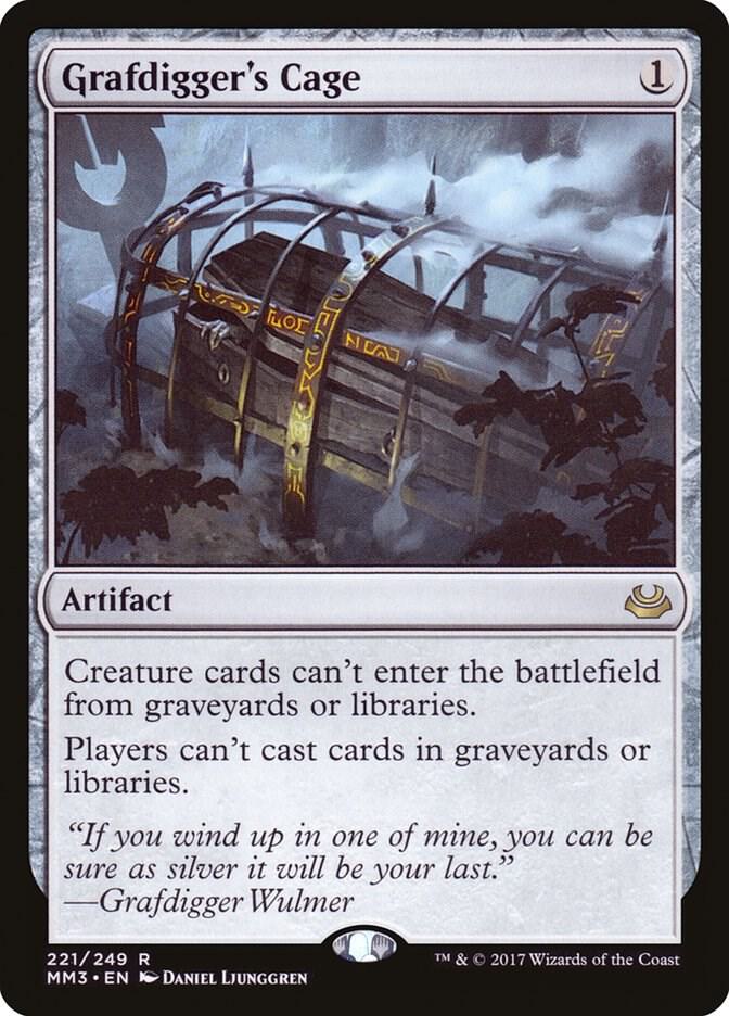 Grafdigger's Cage 221 card from Modern Masters 2017