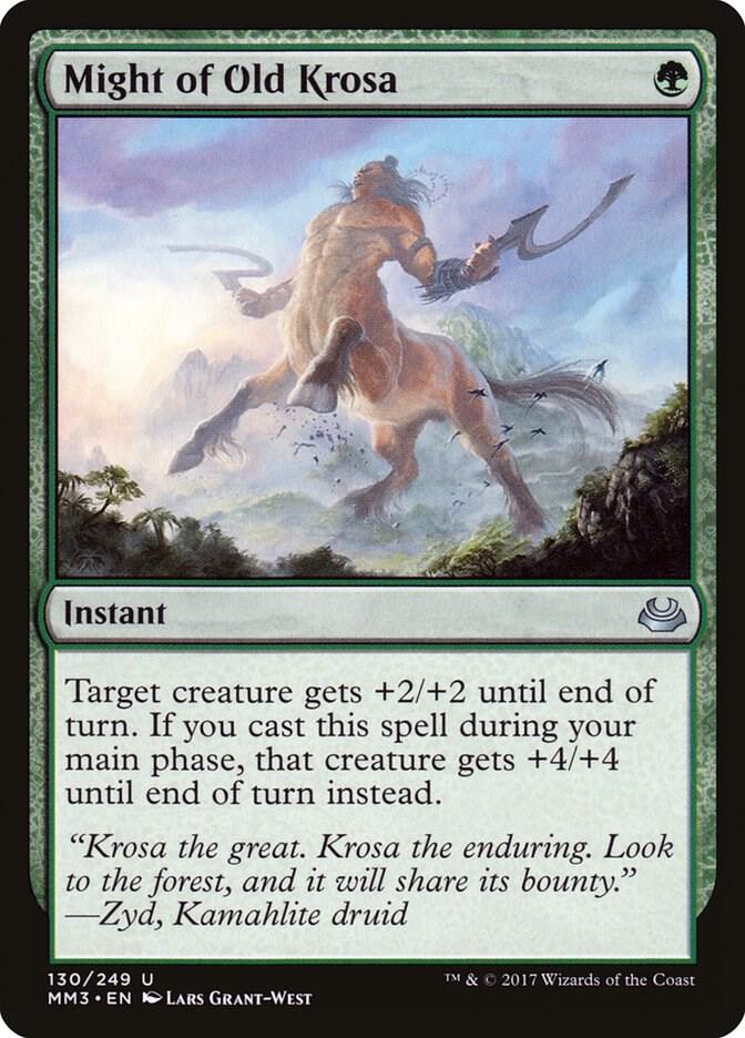 Might of Old Krosa 130 card from Modern Masters 2017