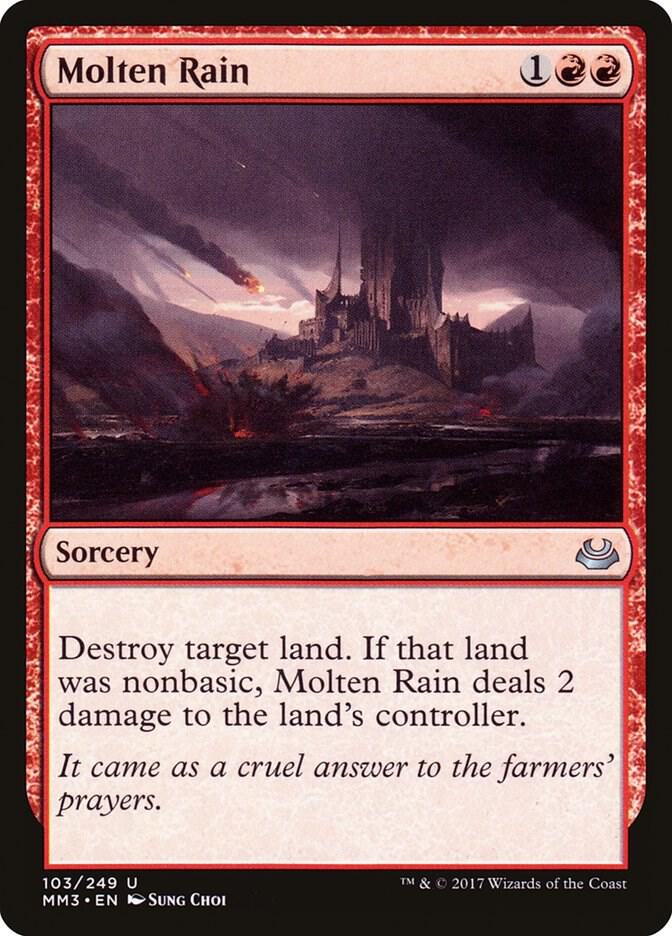 Molten Rain 103 card from Modern Masters 2017