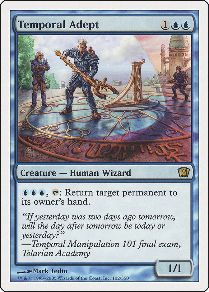 Temporal Adept 102 card from 9th Edition