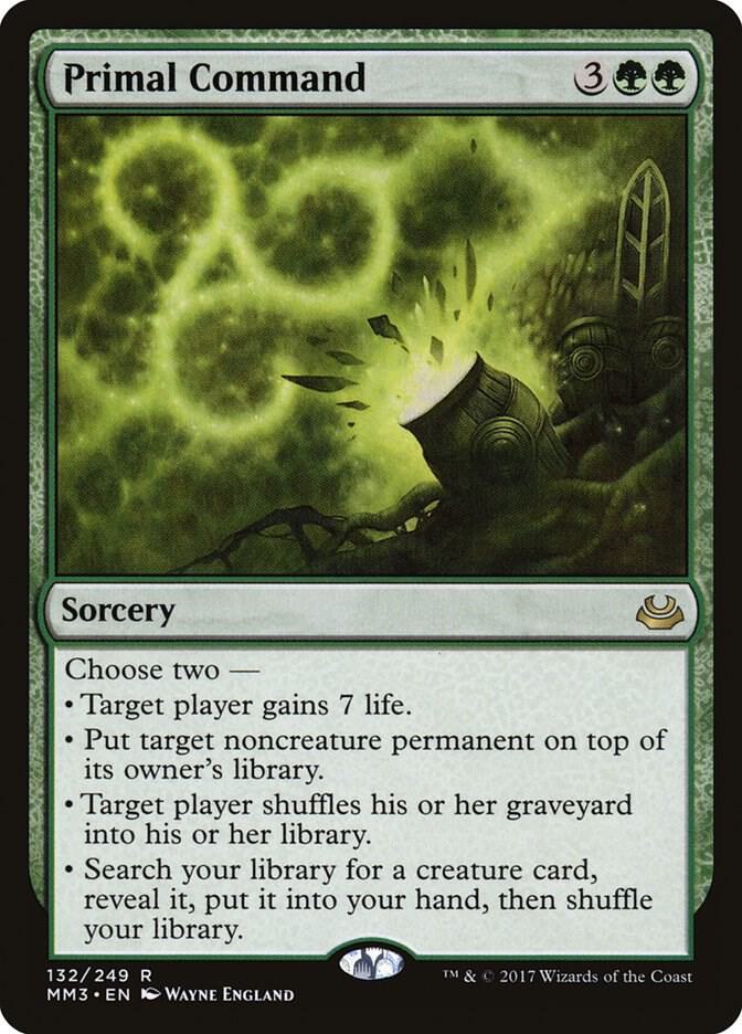 Primal Command 132 card from Modern Masters 2017