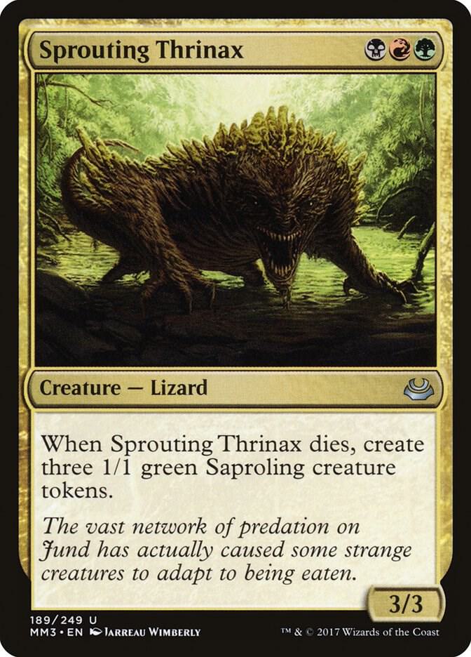 Sprouting Thrinax 189 card from Modern Masters 2017