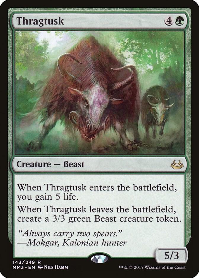 Thragtusk 143 card from Modern Masters 2017