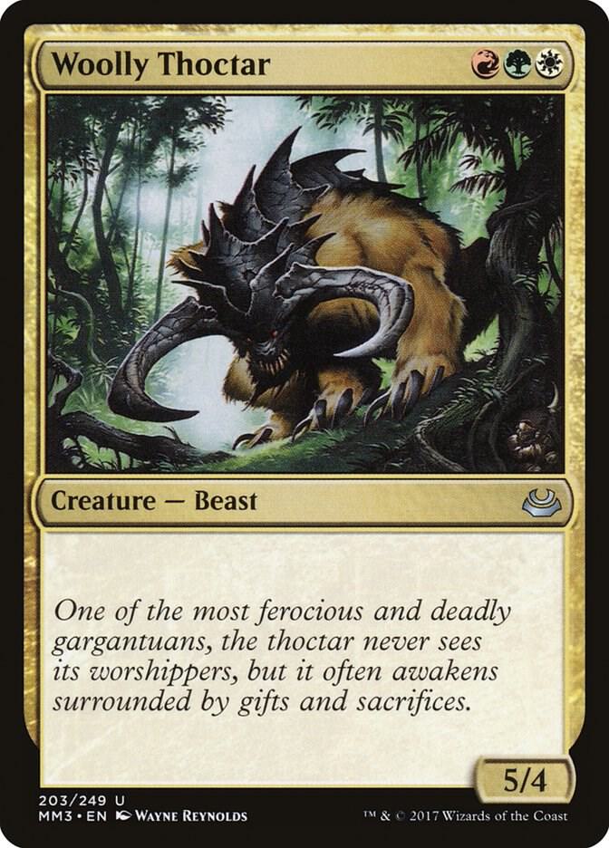Woolly Thoctar 203 card from Modern Masters 2017