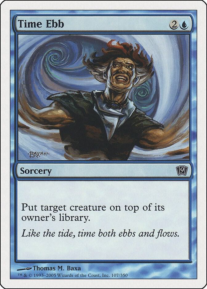 Time Ebb 107 card from 9th Edition