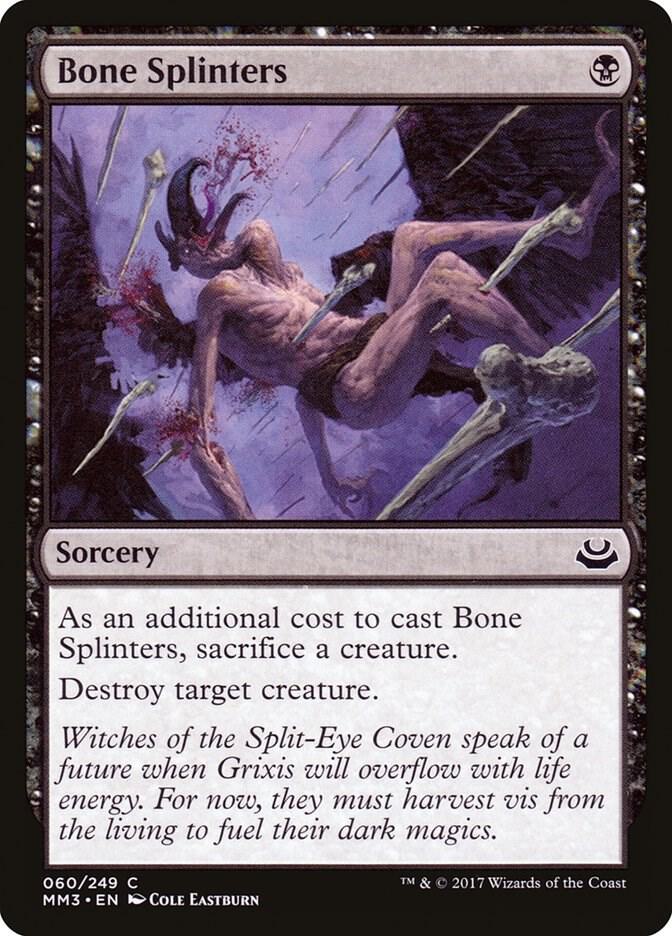 Bone Splinters 60 card from Modern Masters 2017