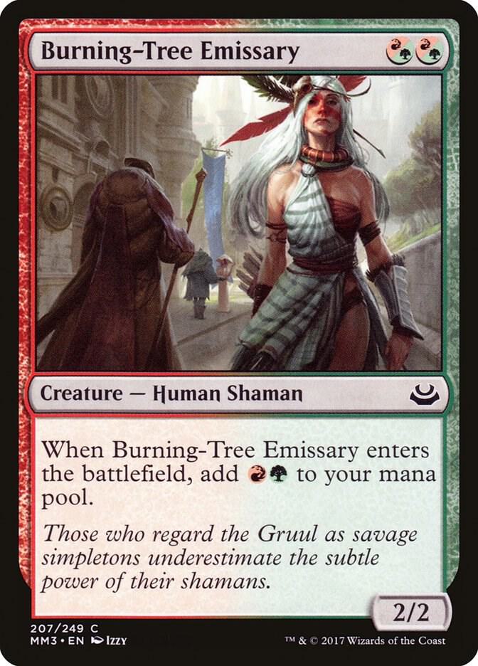 Burning-Tree Emissary 207 card from Modern Masters 2017