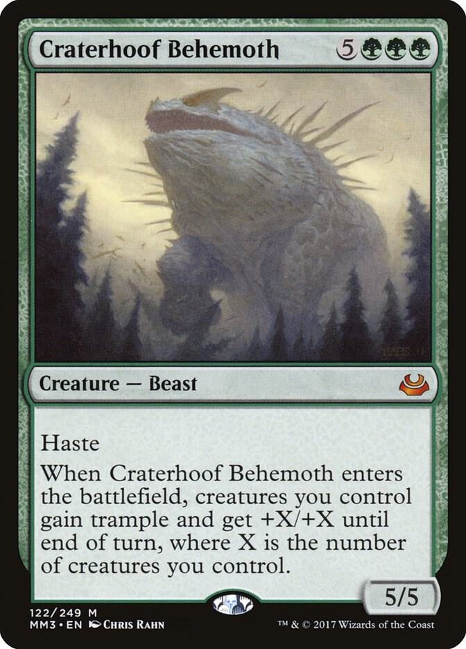 Craterhoof Behemoth 122 card from Modern Masters 2017