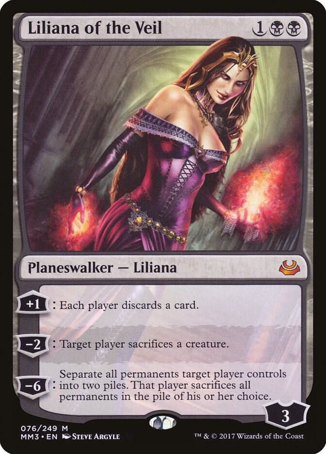 Liliana of the Veil 76 card from Modern Masters 2017