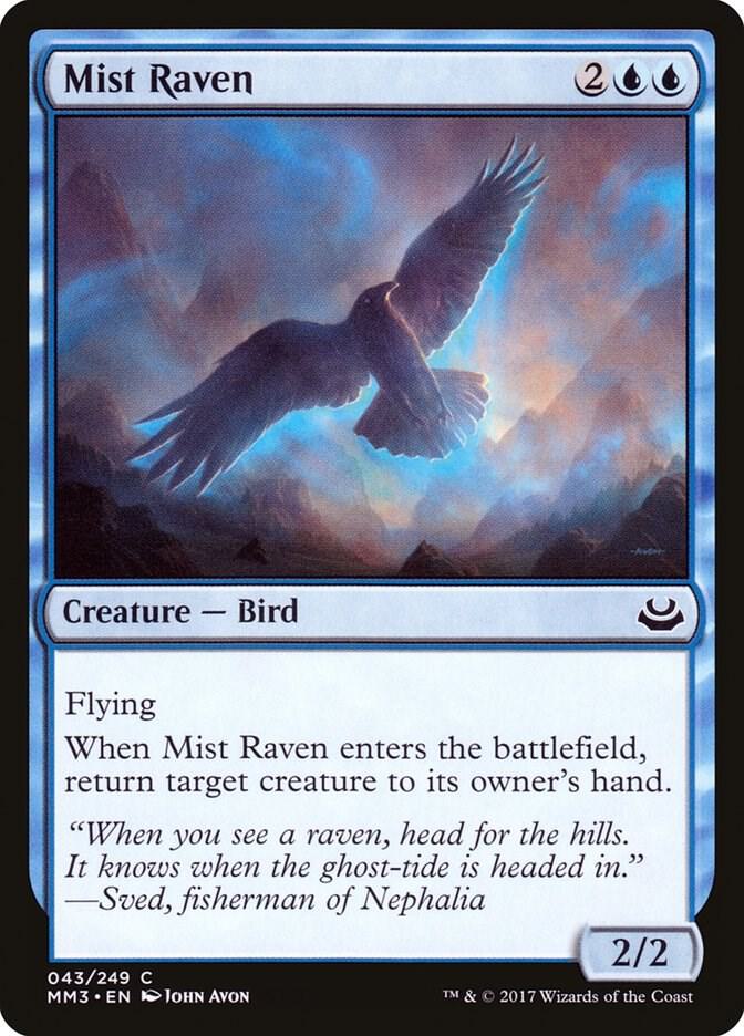 Mist Raven 43 card from Modern Masters 2017
