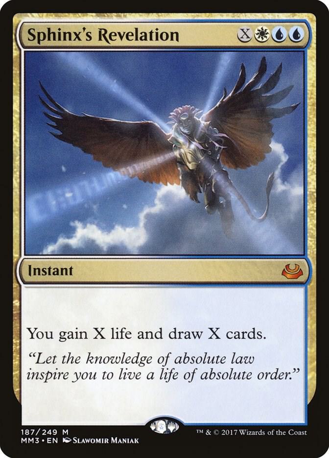 Sphinx's Revelation 187 card from Modern Masters 2017