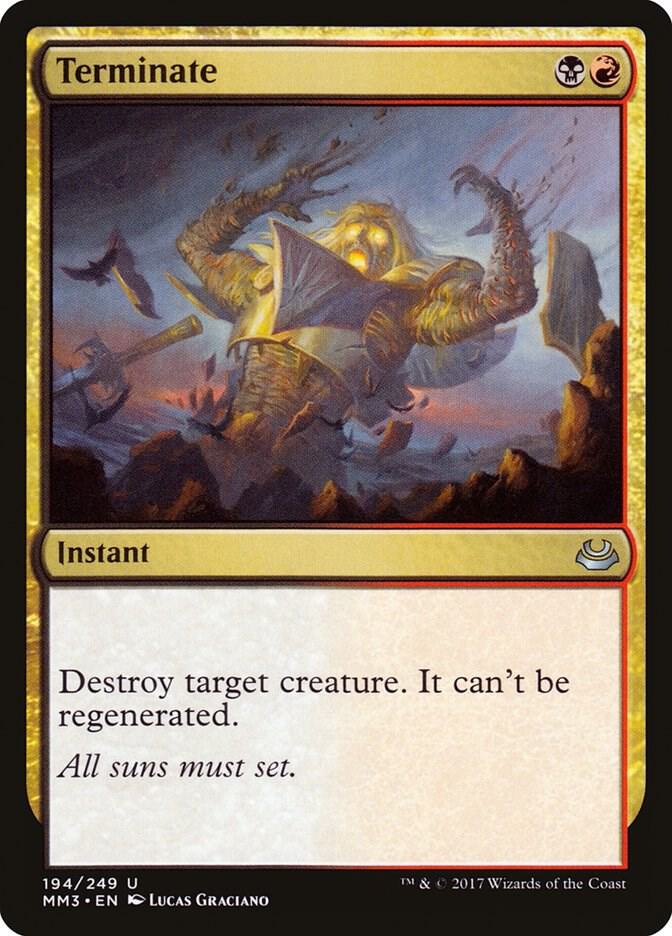 Terminate 194 card from Modern Masters 2017