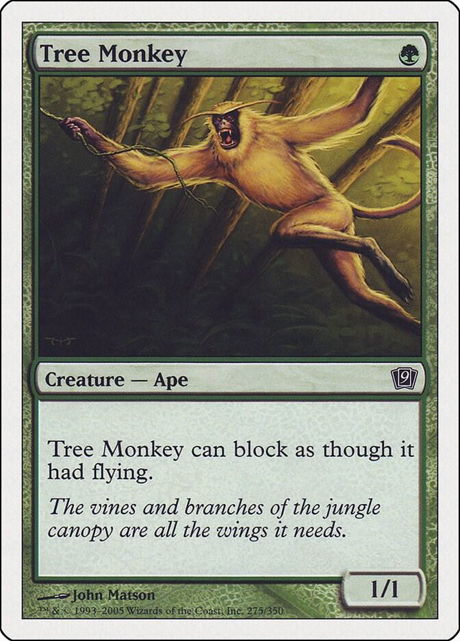 Tree Monkey 275 card from 9th Edition