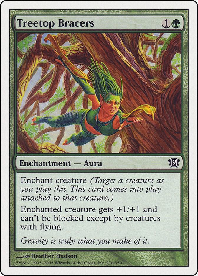 Treetop Bracers 276 card from 9th Edition