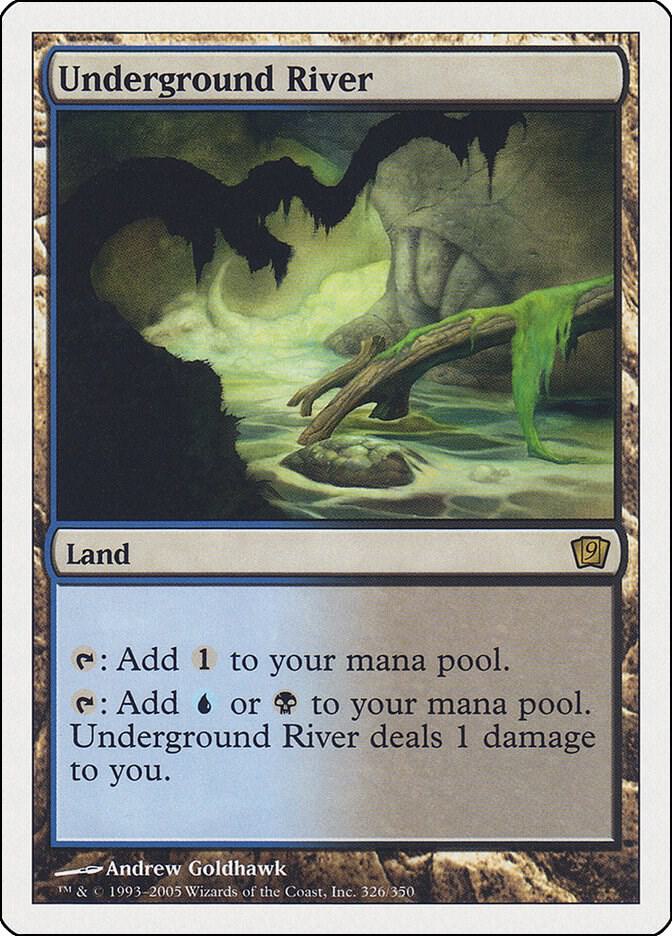 Underground River 326 card from 9th Edition