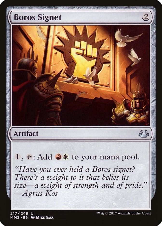 Boros Signet 217 card from Modern Masters 2017
