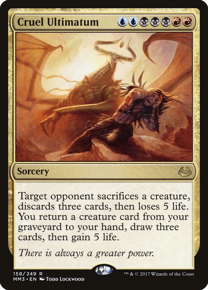 Cruel Ultimatum 158 card from Modern Masters 2017