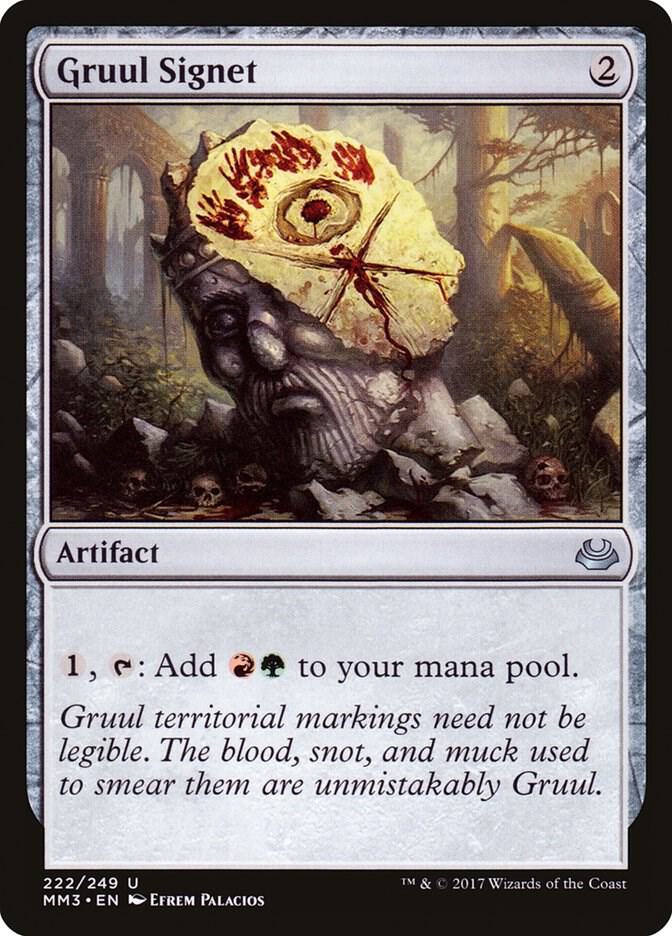 Gruul Signet 222 card from Modern Masters 2017