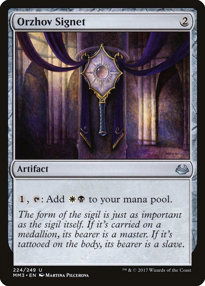 Orzhov Signet 224 card from Modern Masters 2017