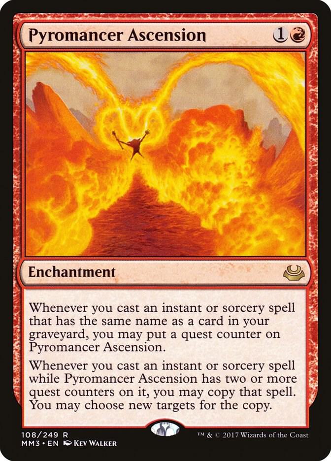 Pyromancer Ascension 108 card from Modern Masters 2017