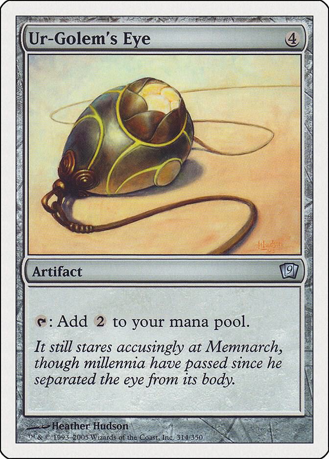 Ur-Golem's Eye 314 card from 9th Edition