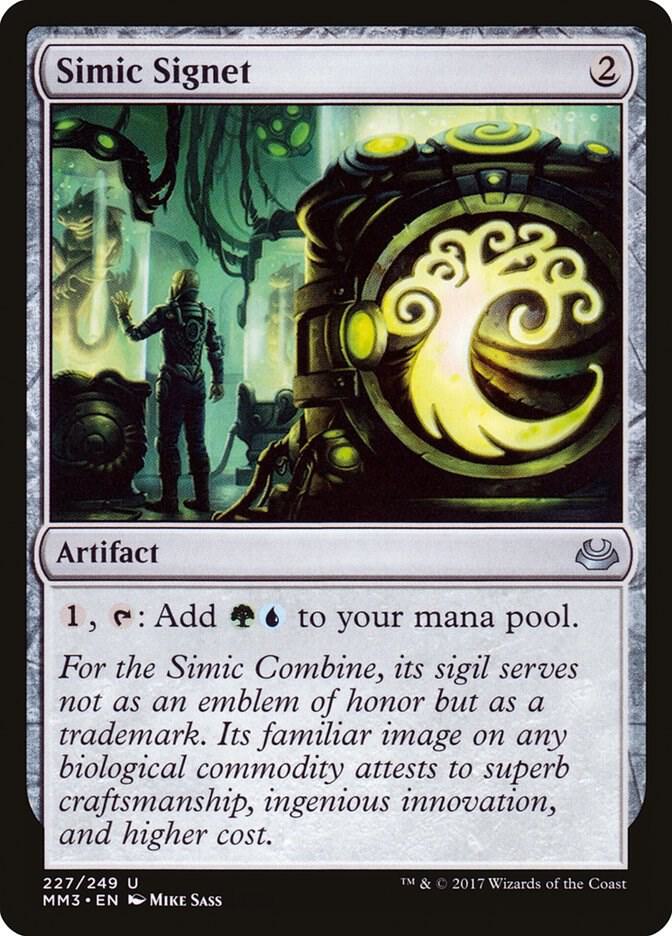 Simic Signet 227 card from Modern Masters 2017