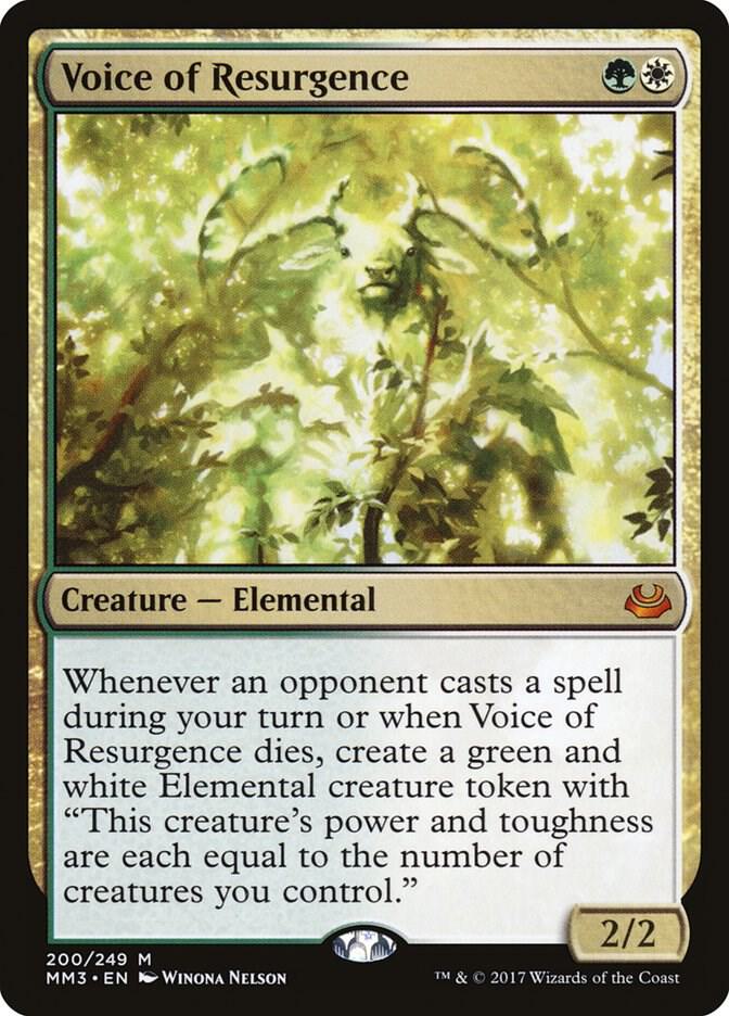 Voice of Resurgence 200 card from Modern Masters 2017