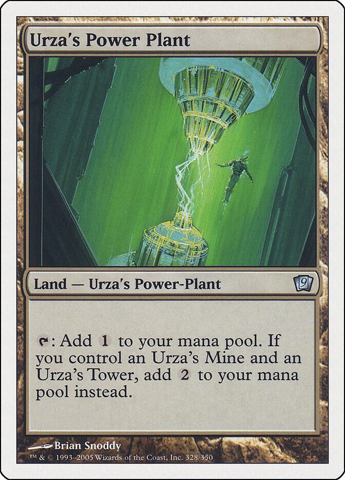 Urza's Power Plant 328 card from 9th Edition